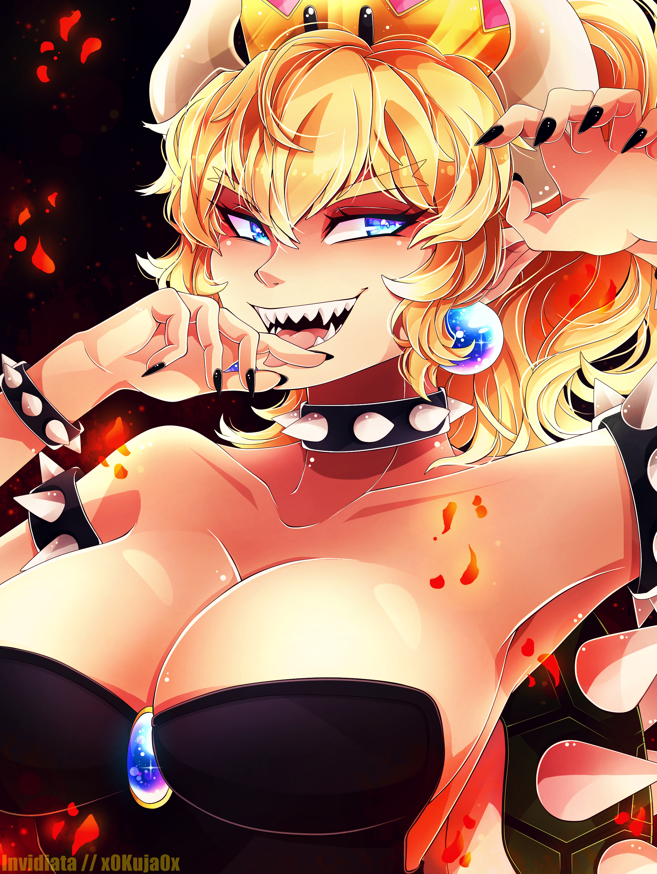 Invidiata New Super Mario Bros U Deluxe Bowsette Cle